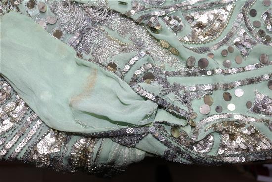 A 1920s silk and sequin dress